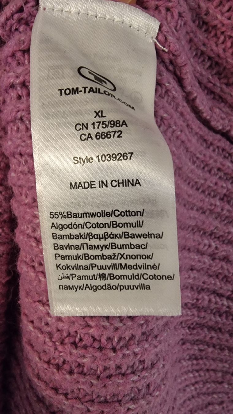 Tom Tailor Gilet & Giacche senza maniche: Lila Pullunder / Gilet Gr. XL Tom Tailer – Nuovo (secondo la descrizione) da Gossau SG venduto da smile4470 3