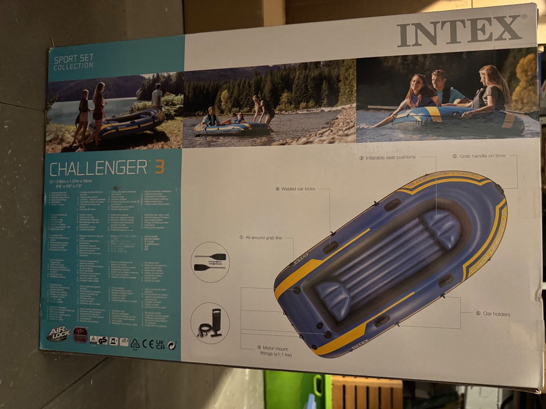 Barche: Intex Challenger 3 Gummiboot ORIGINAL VERPACKT! – Nuovo e nell'imballaggio originale da Schüpbach venduto da digase 2
