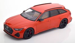 Audi RS6 Avant C8 seit 2020 orange met. / schwarz   1:18