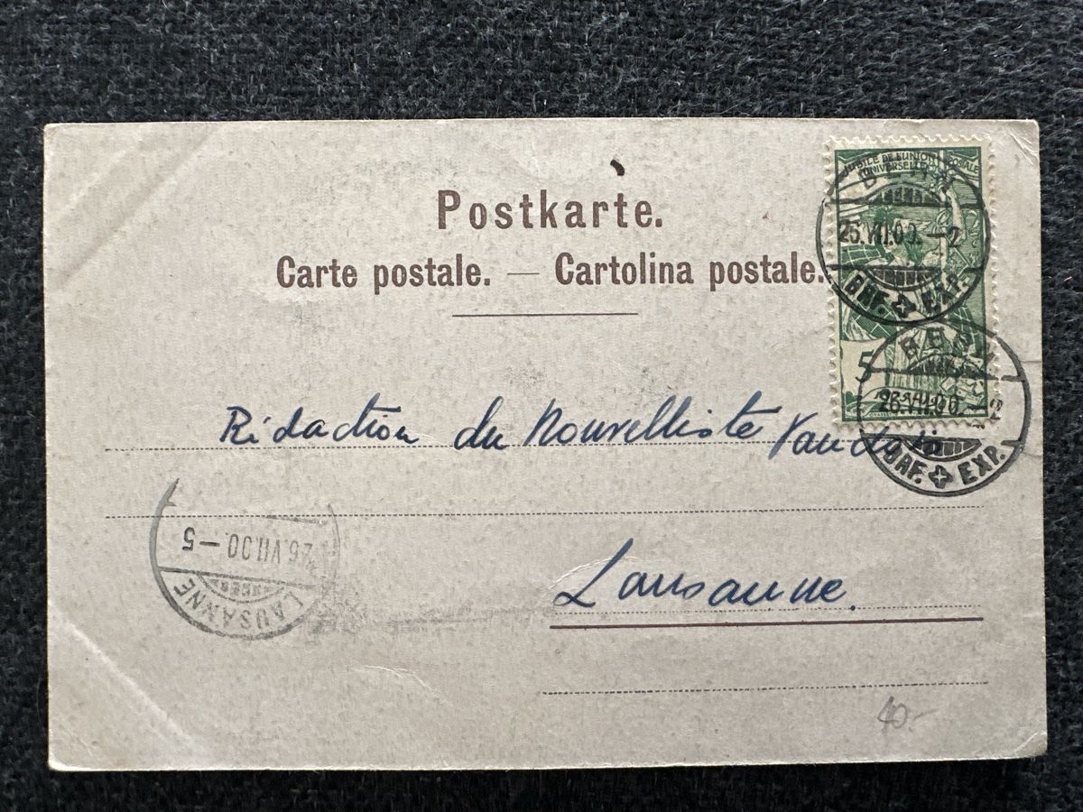 Cartoline postali: Bundesrat 1900 Litho Amstein – Usato da Wettingen venduto da OttoNeuerName 1