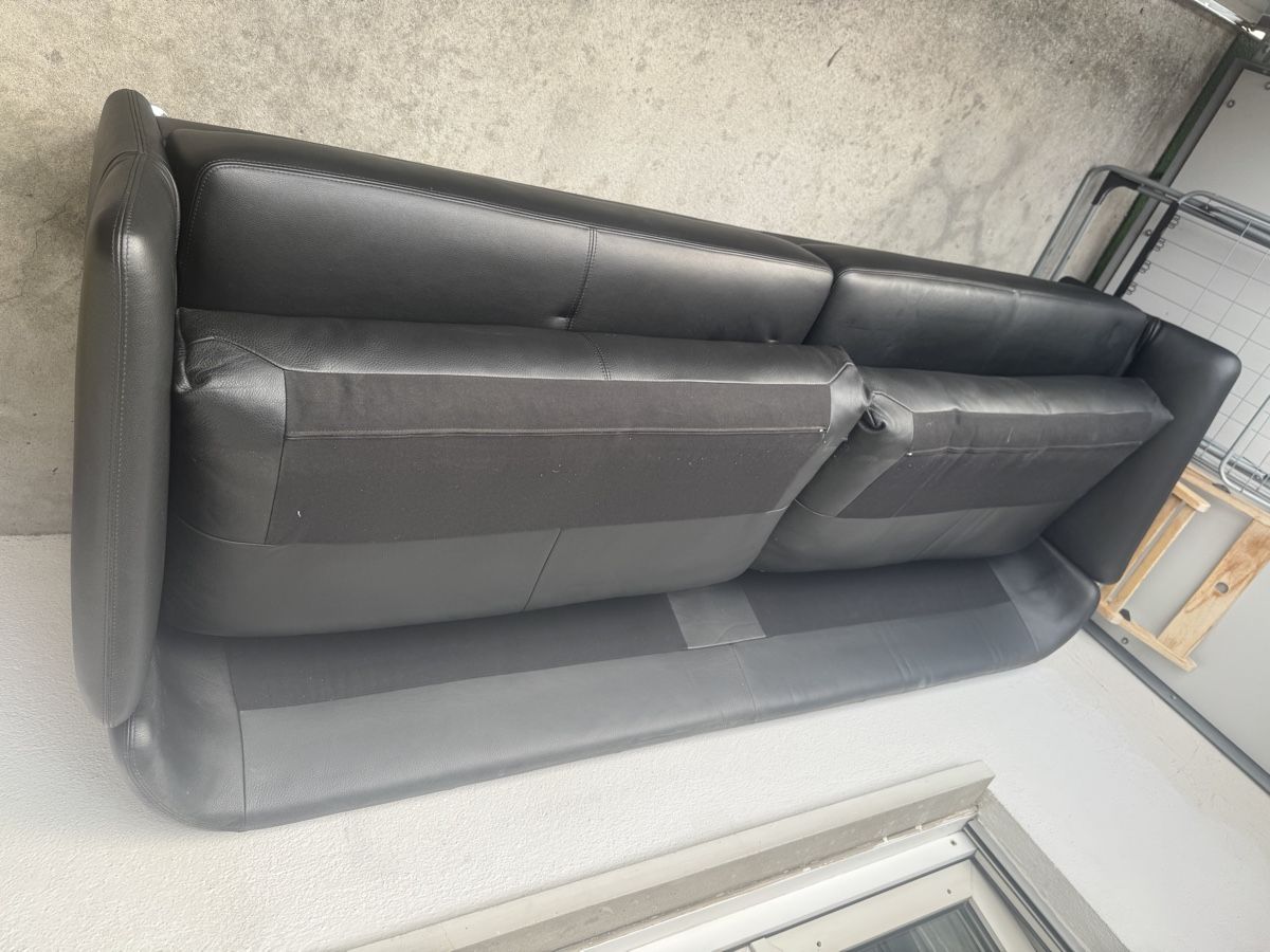 Sofas: Leder Sofa schwarz  – Neu (gemäss Beschreibung) aus luzern von bbbb 1