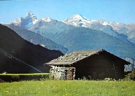 Motiv bei WIESEN Tinzenhorn und Piz Michel - gel. v. Filisur