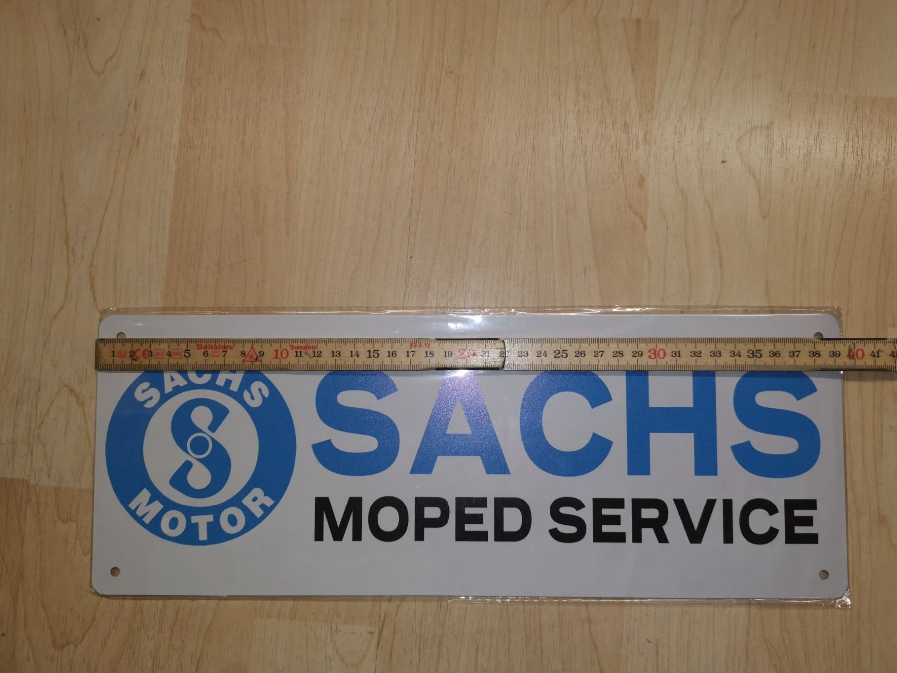 Sachs Ciclomotori: Schönes neues Sachs Blechschild . – Nuovo e nell'imballaggio originale da Stalden (Sarnen) venduto da SACHS_85 3