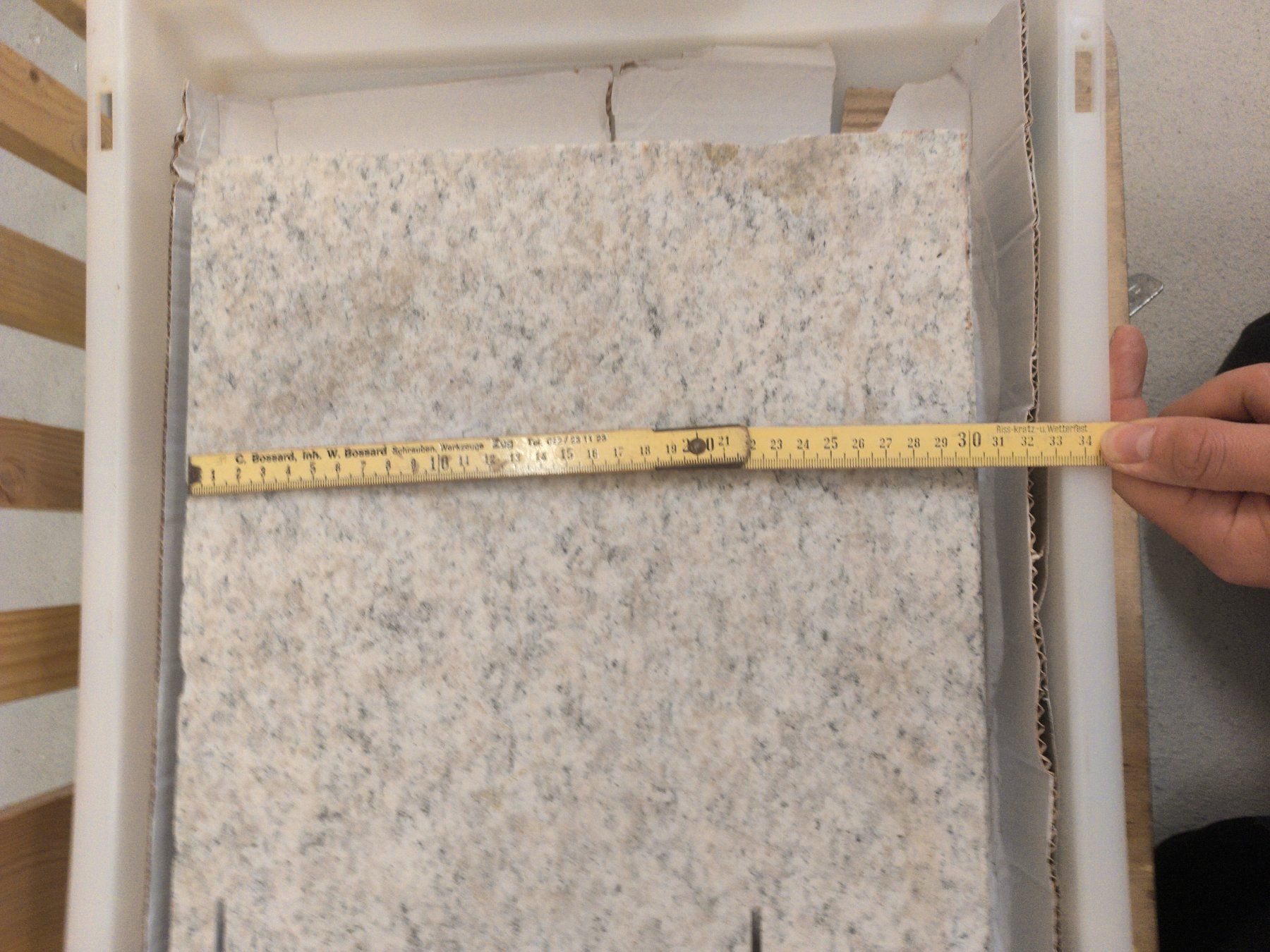 Piatti di portata: 4 Granitplatten, grau, 2-5.5 cm dick, – Usato da Zürich venduto da danihell 2