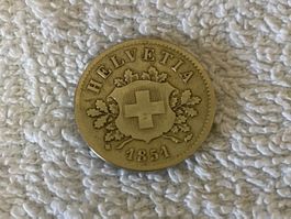 10 centimes/Rappen 1851 BB