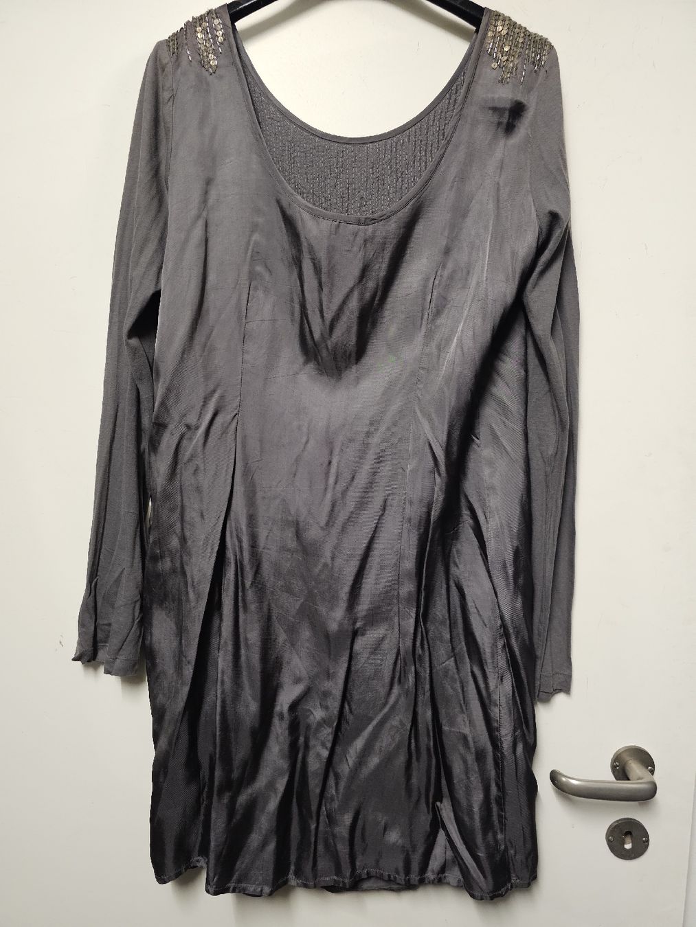 IKKS Kleider: Robe I.Code by IKKS/Originale/Neuve/Grise à sequins/T:40 – Neu (gemäss Beschreibung) aus Basel von Paloma6261 7