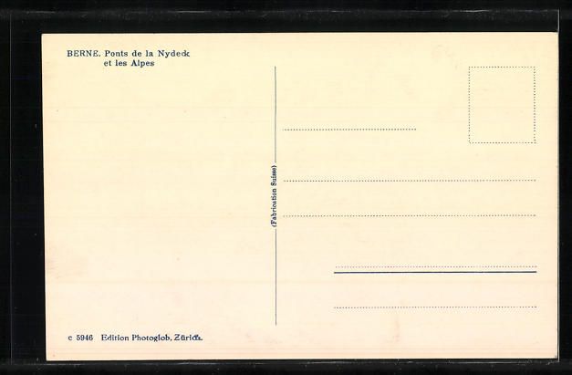 Cartoline postali: Bern, Obstbergquartier und Nydeckbrücke – Usato da Berlin venduto da bartko-reher 1