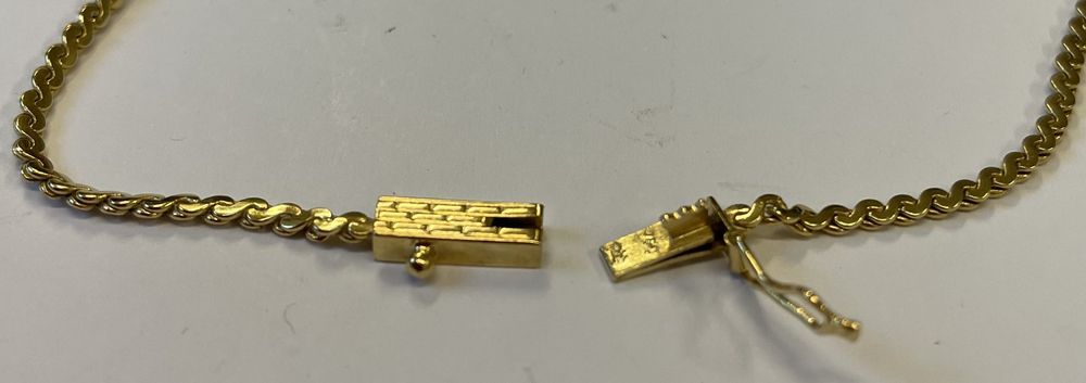 Schönes Collier mit Zuchtperlen 18Karat Gelbgold 5