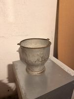 Alter Zinkeimer Metall Eimer Vintage Zustand akzeptabel