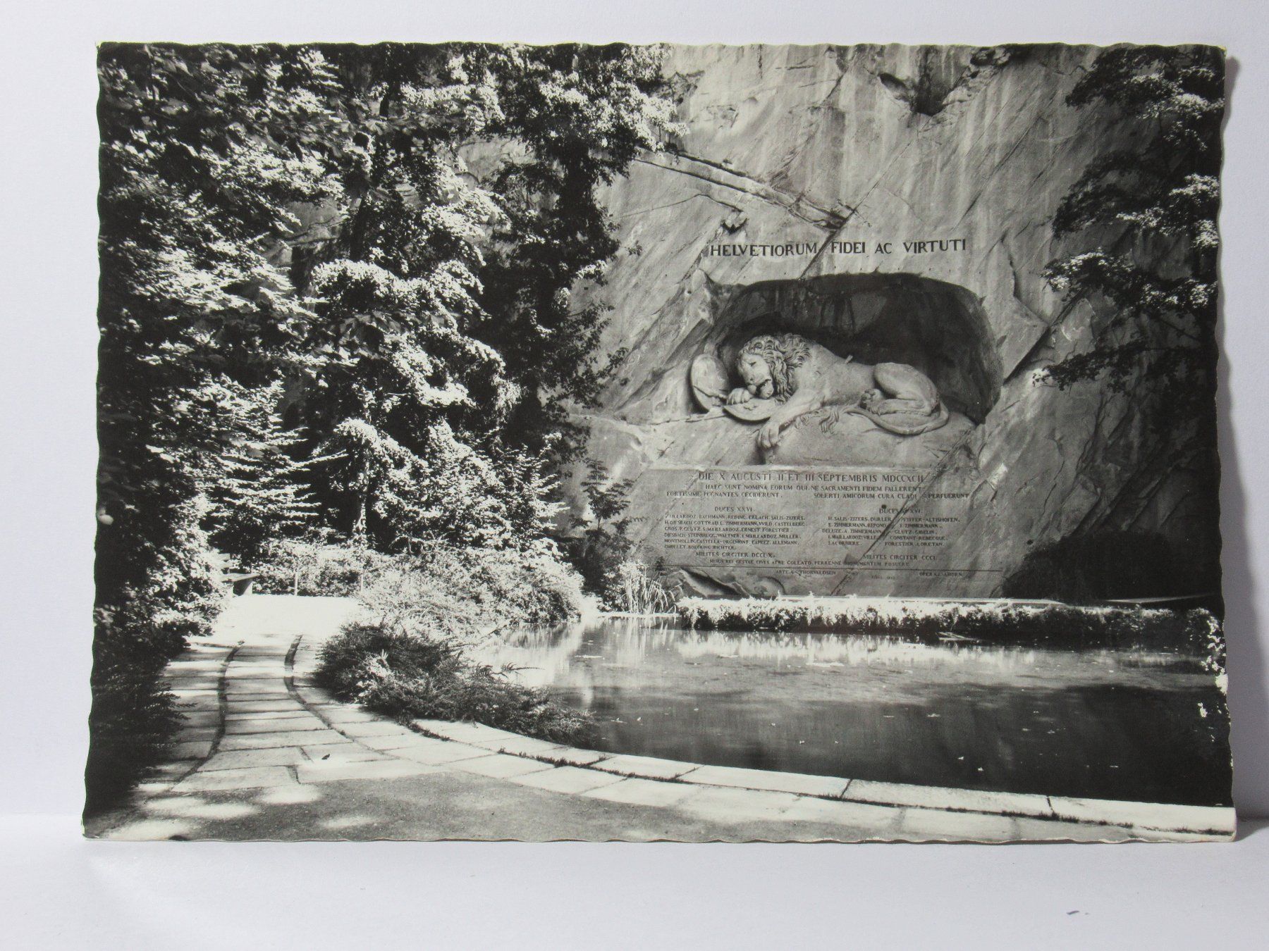 Ansichtskarten: Luzern , Löwendenkmal 1934 – Gebraucht aus Grenchen von Bluemchen1900