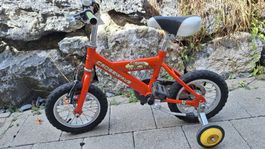 Kinderfahrrad Crosswave rot mit Stützrädern 12 Zoll