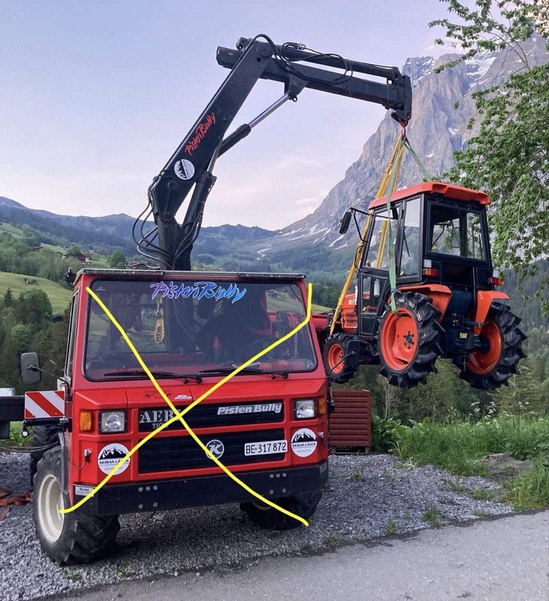 HIAB Gru: Kran Hiab 071 zu Aebi TP – Usato da Grindelwald venduto da AdBaKn 4