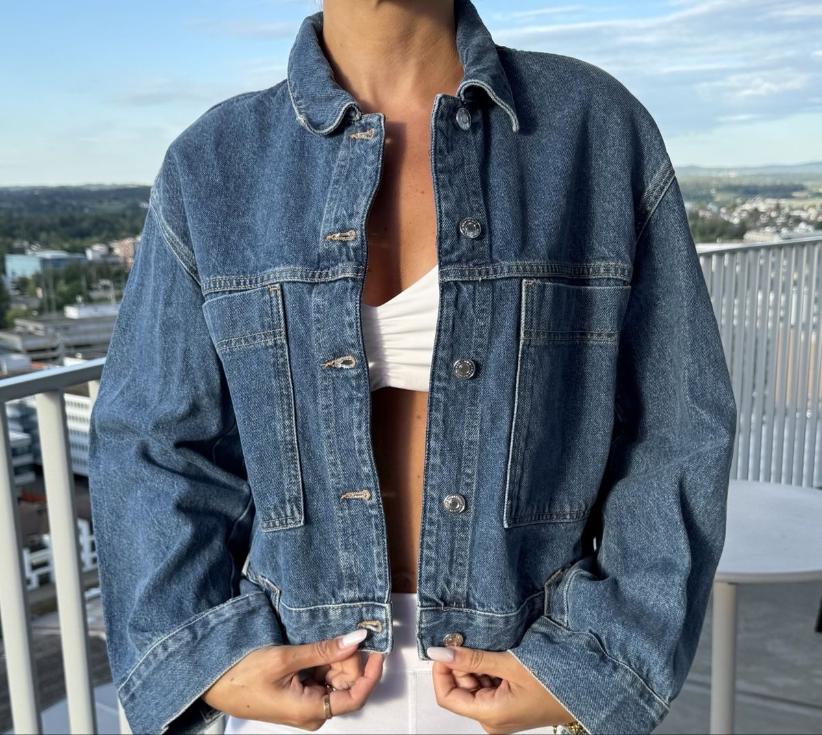 Mango Vestes: Denim Jacket blue button-up size M – D'occasion à Dübendorf par zapachloeia