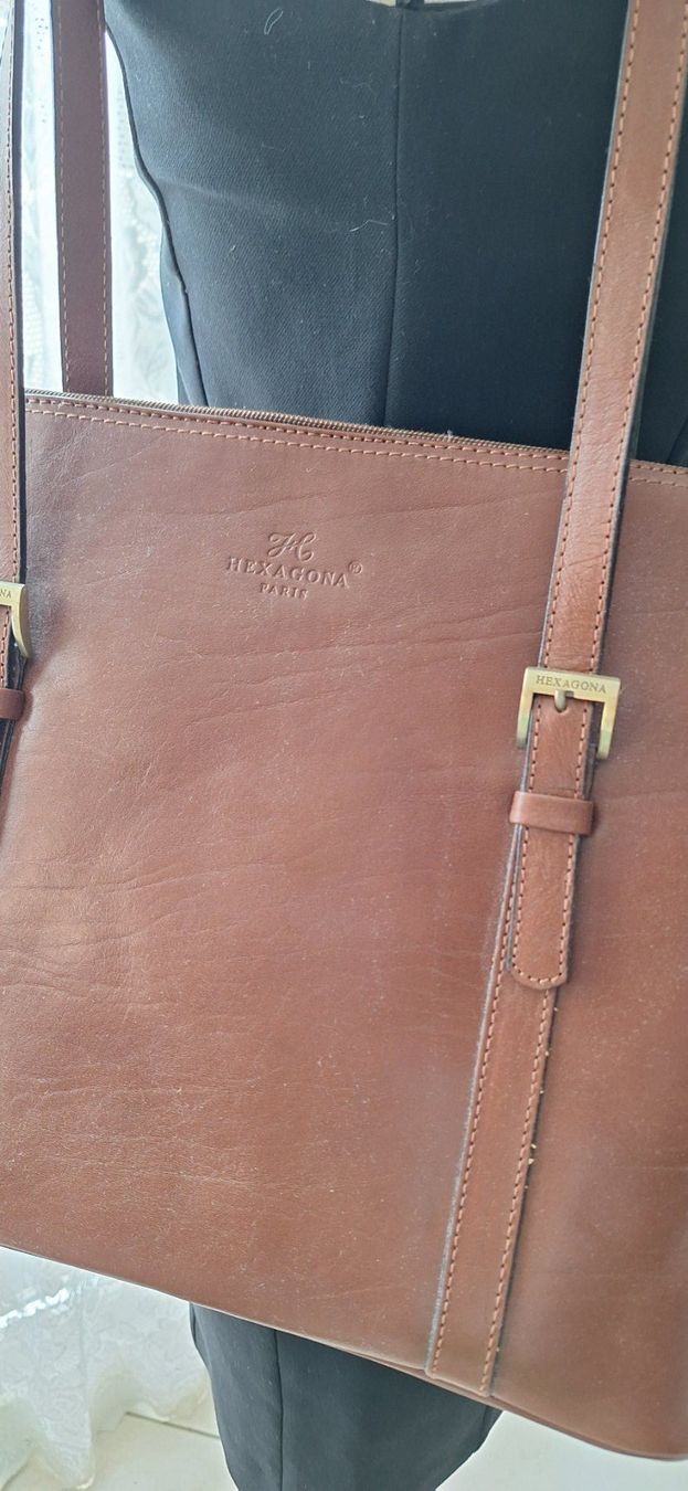 Borse da donna: Sac - porte documents Hexagona en cuir – Usato da St-Triphon venduto da Jldr0 3