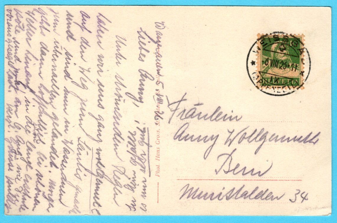 Ansichtskarten: Säntis Observatorium 1925 gelaufen – Gebraucht aus Zürich von Sion2006 1