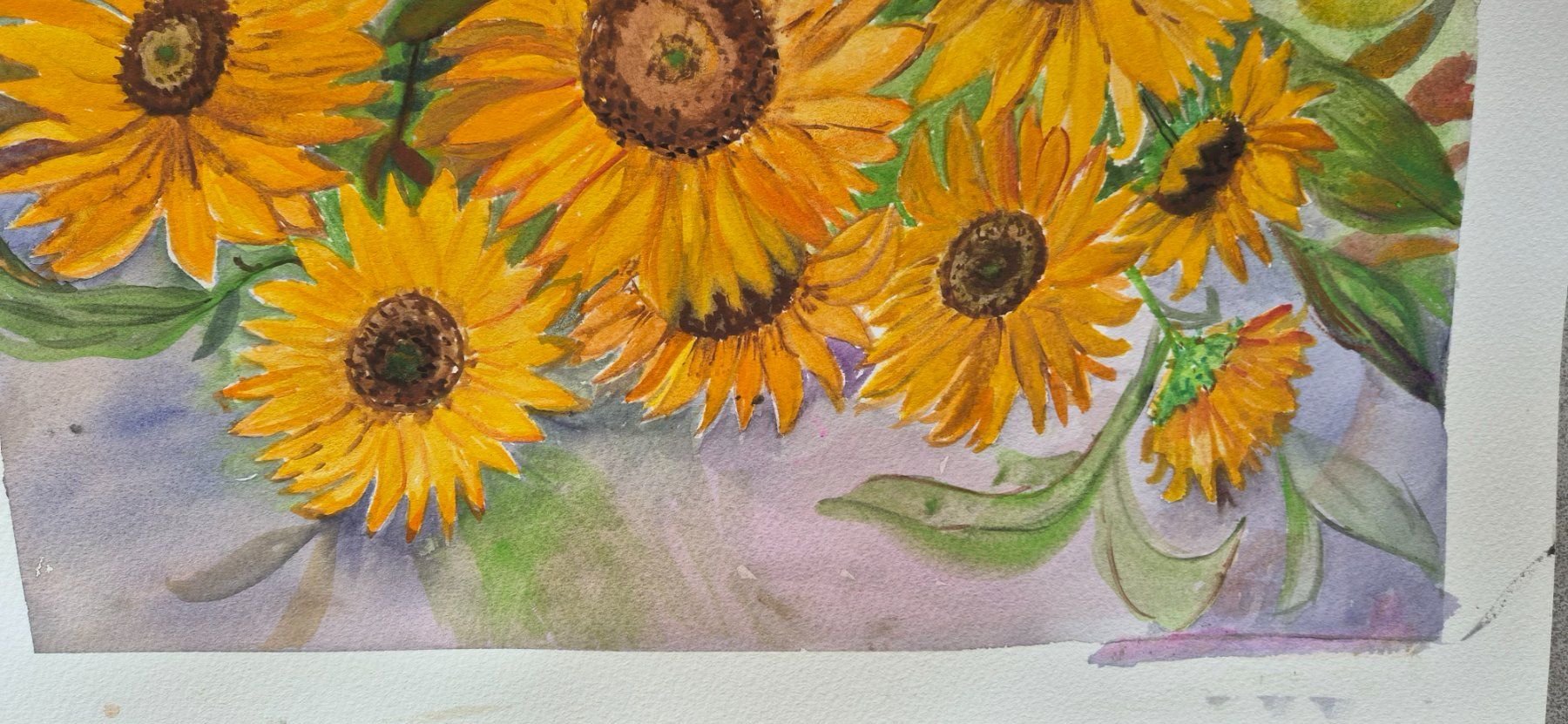 Dipinti: Watercolor sunflower – Nuovo e nell'imballaggio originale da Ebikon venduto da vij_fg72 4