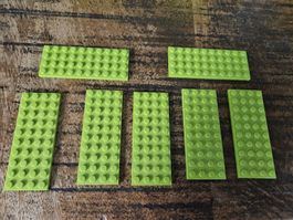 lego 3030 lot de 7 pièces Lime Plate 4 x 10
