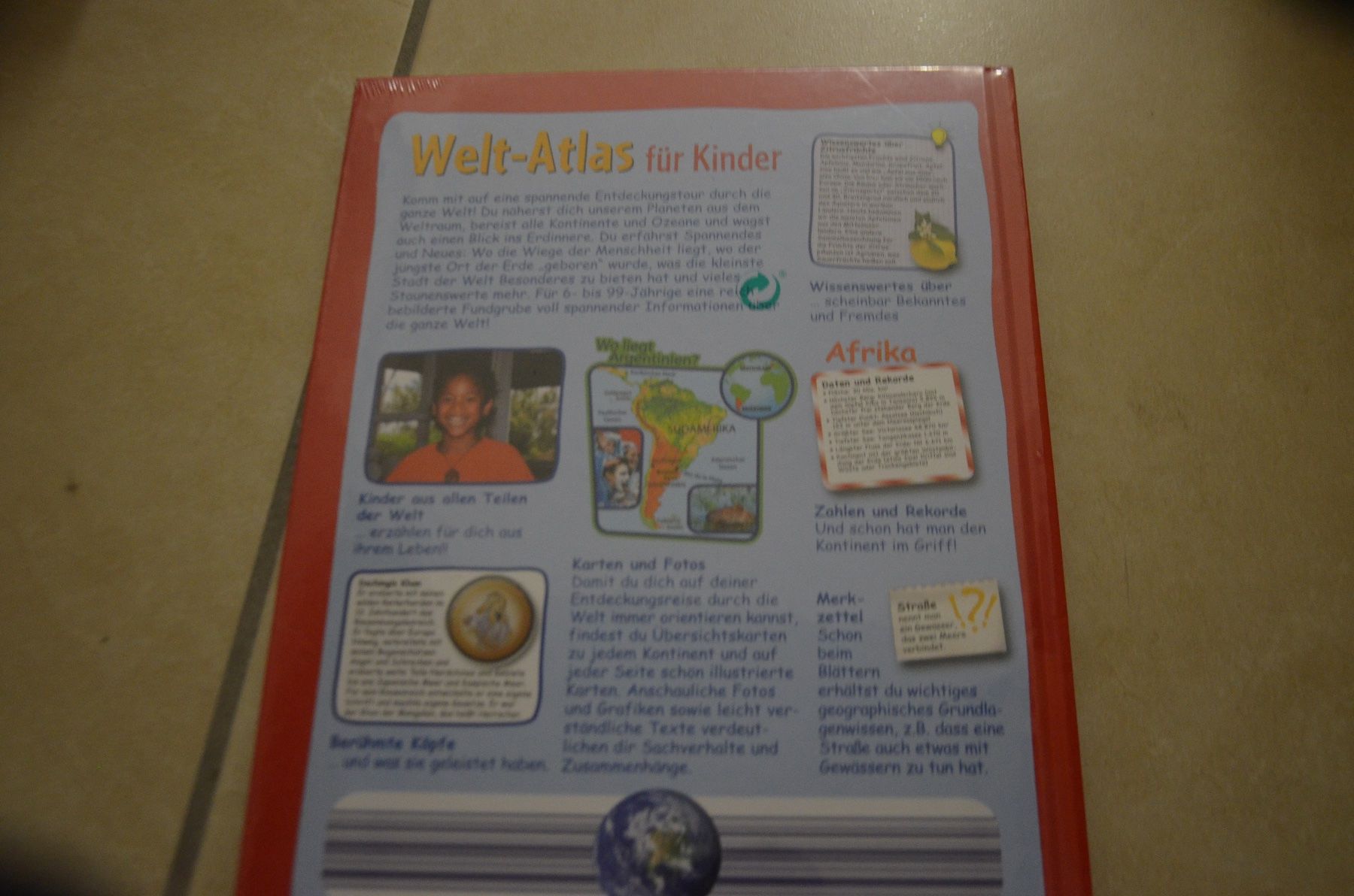 Libri: KINDERBUCH - WELT ATLAS NEU – Nuovo e nell'imballaggio originale da Chiasso venduto da Dolly015 1