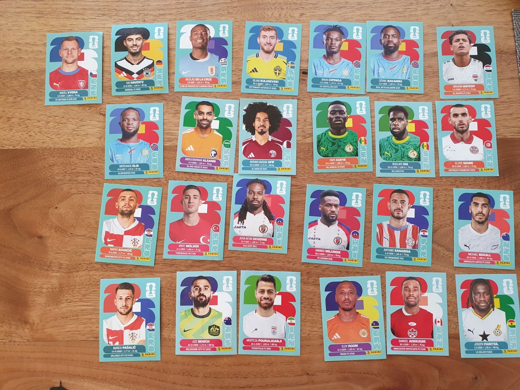 Panini Sammelbilder & Trading cards: 25 Panini Bilder WM 26 – Neu (gemäss Beschreibung) aus Klosters von an14