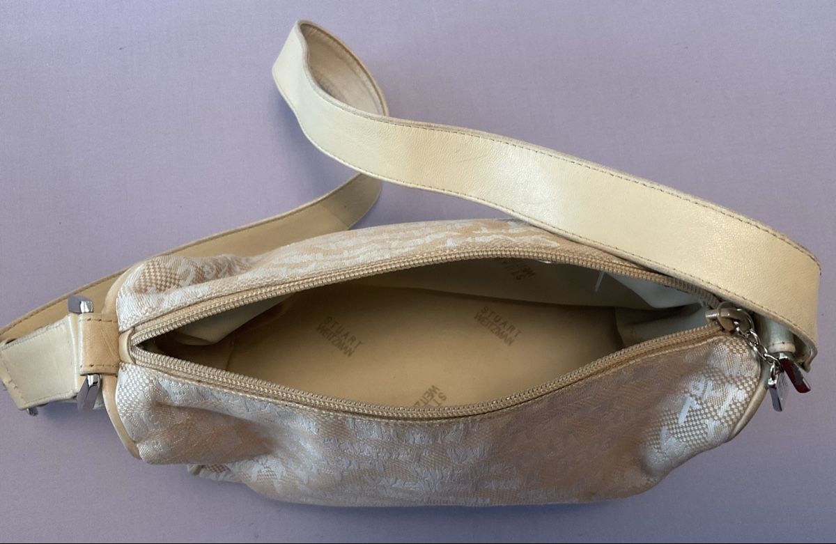 Taschen für Damen: Stuart Weitzman Handtasche Canvas beige Shopper Bag CHIC! – Gebraucht aus Nürensdorf von Enme 2