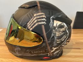 Shoei Motorradhelm Gr. L (57-58) schwarz Gold Visier ca 3jär