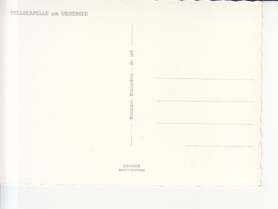 Cartoline postali: Tellskapelle ca. 1970 – Usato da Bürglen TG venduto da StampGraf 1