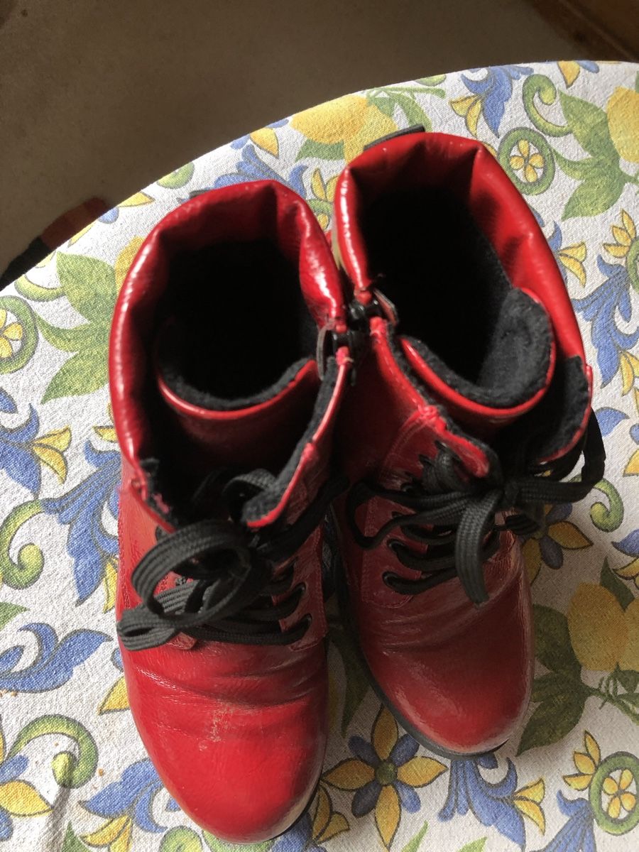Damenschuhe: Rote Stiefel gr. 38 – Gebraucht aus Zürich von Excalibur.zh 2