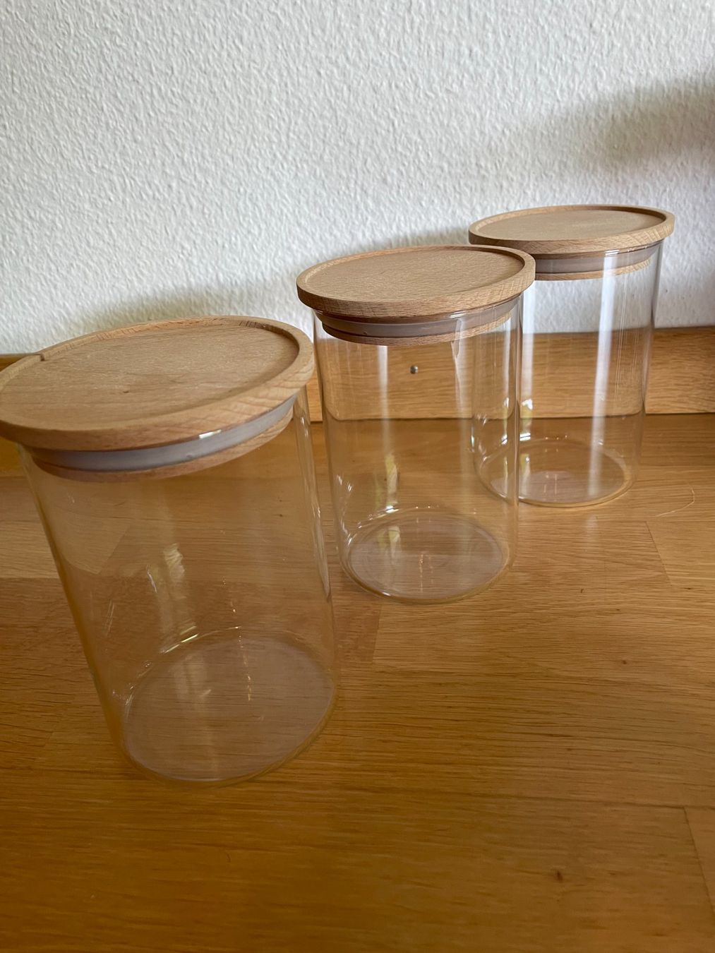 Bicchieri: Vorratsgläser-Set mit Deckel 3 Stück – Usato da Wabern venduto da carciofo 3
