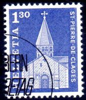 BAUDENKMÄLER ST. PIERRE-DE-CLAGES GESTEMPELT AUSGABETAG