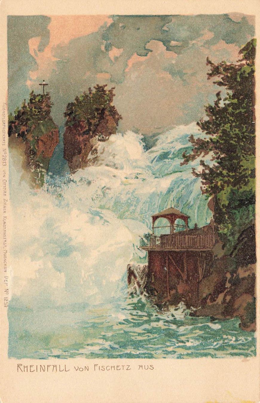 Ansichtskarten: Rheinfall – Gebraucht aus Biasca von Blenio71