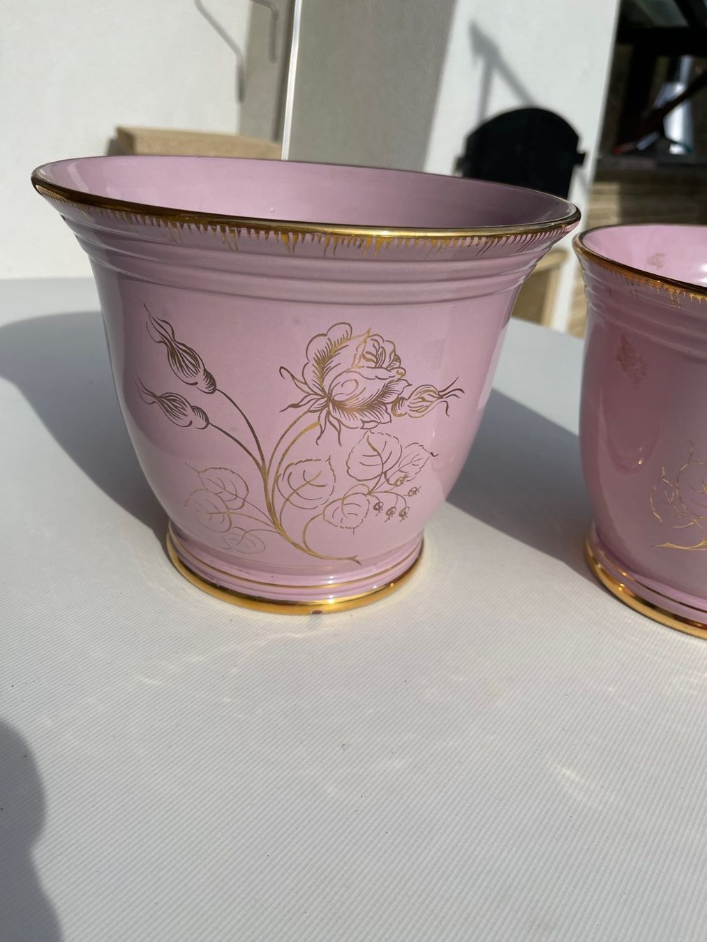 Vasi per fiori: 2 SUPERBES CACHE-POTS – Nuovo (secondo la descrizione) da La Croix (Lutry) venduto da Sporades 1