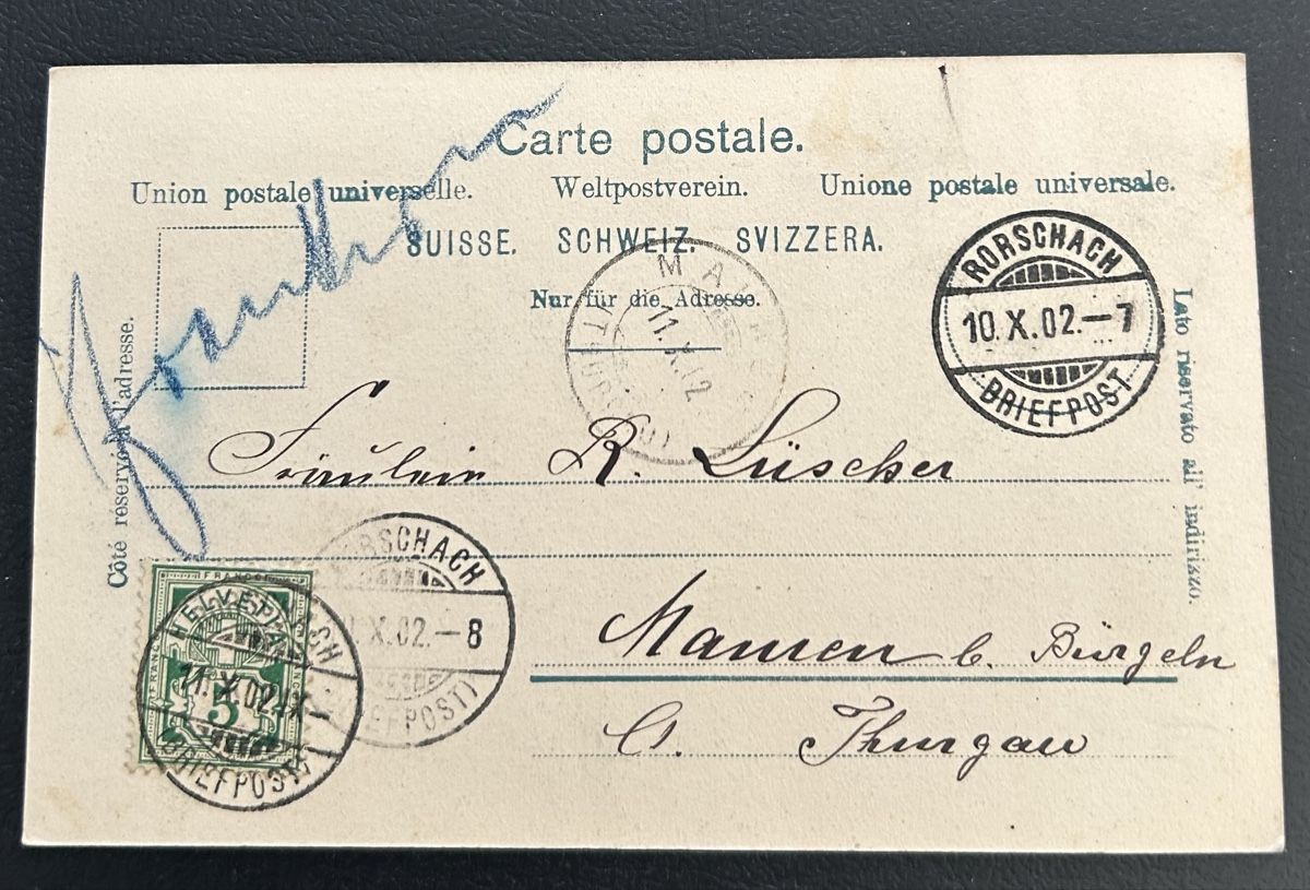 Cartoline postali: AK Rorschach Marienbergstrasse 1902 – Usato da Horw venduto da Tellbub 1