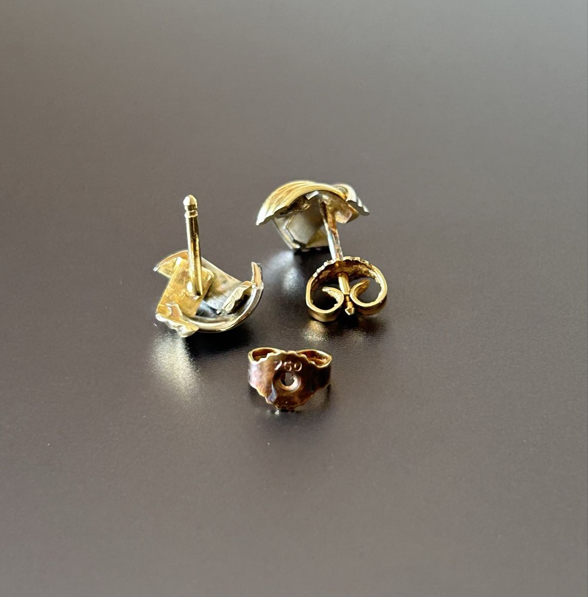 Orecchini pendenti & Orecchini a lobo: Boucles or blanc or jaune 750 – Usato da Zürich venduto da malia. 5