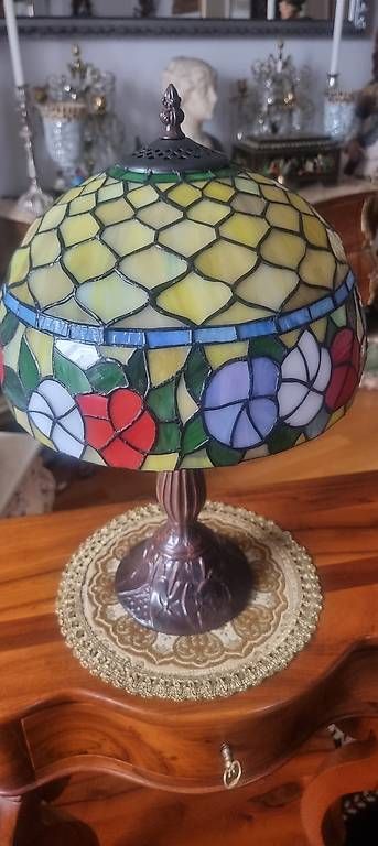 Lampade: Jugendstil Tiffany Lampe – Nuovo e nell'imballaggio originale da Kaufdorf venduto da Nati-Nati 8