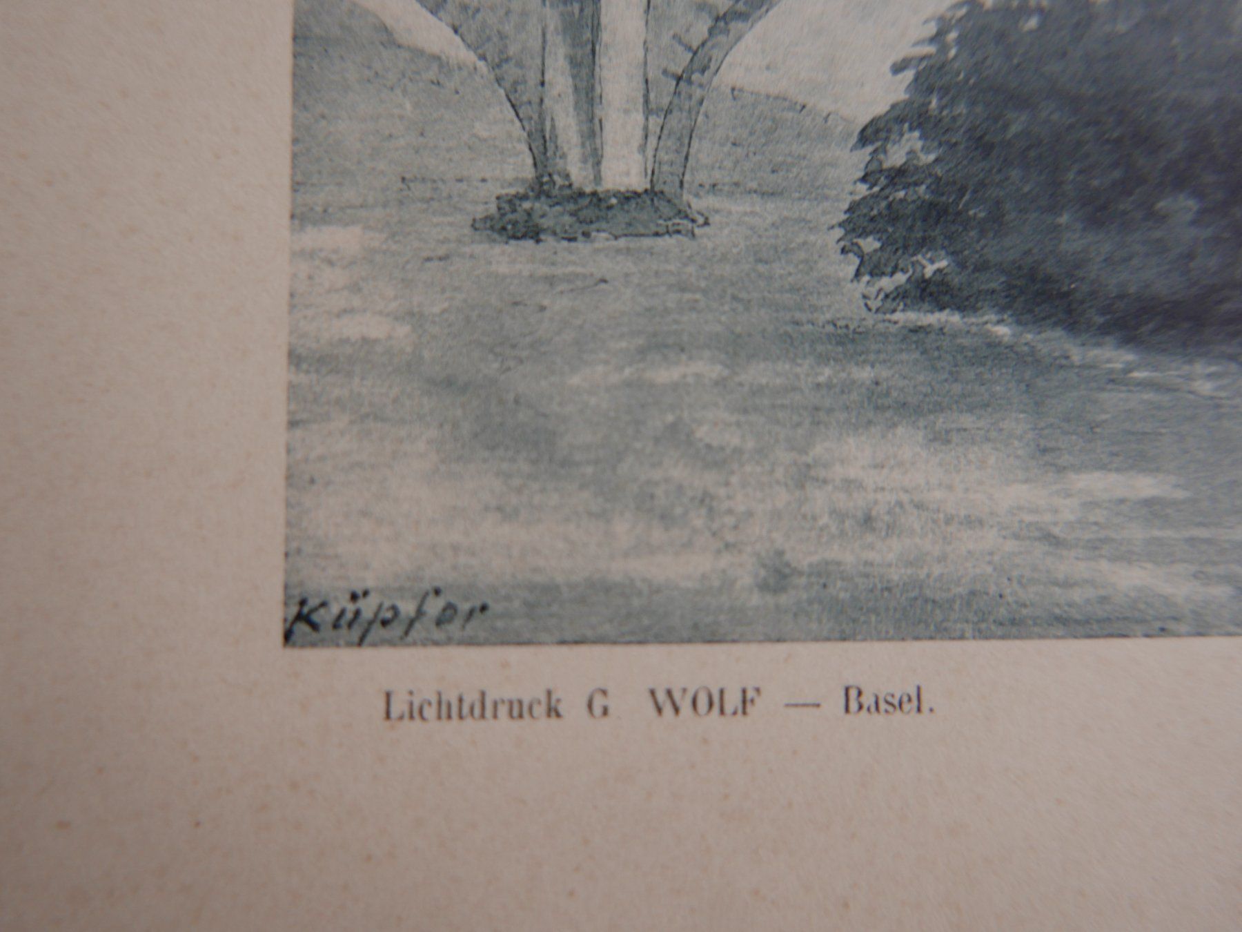 Grafica & Litografie: Antike Lithographie, Schloss Pont de Thièle – Usato da Rotkreuz venduto da nigal 1