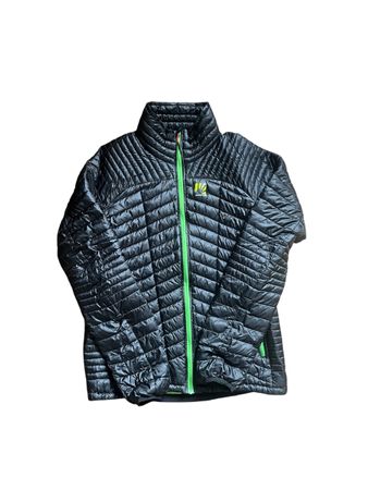 Veste matelassée Karpos noire fermeture éclair verte taille 