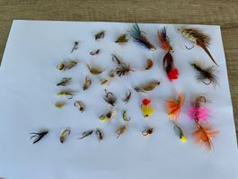 Fliegenfischerei Strymer, Nyphen, Nassfliegen