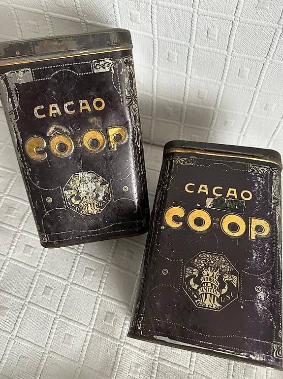 Barattoli: Antike Kakao Dose Coop 1910 – Usato da Basel venduto da Blindside