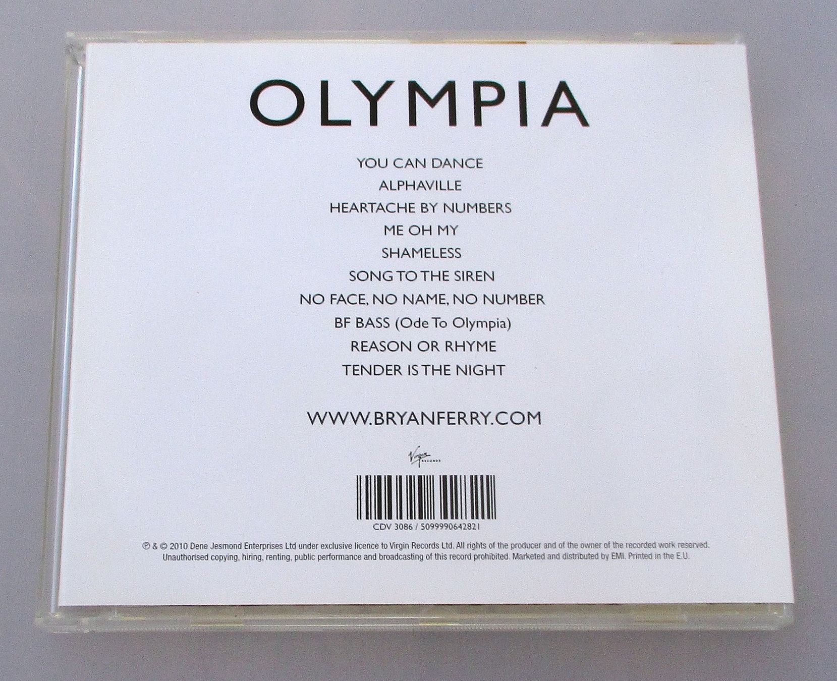 CDs: BRYAN FERRY - Olympia – Gebraucht aus Wattwil von Muriel11 1
