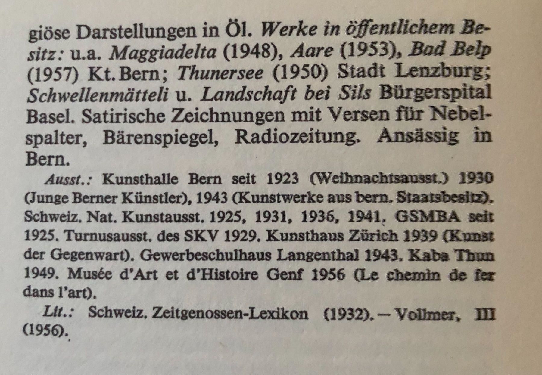Gemälde: Nyffenegger Heinrich (1895-1968) – Gebraucht aus Grosshöchstetten von Perle1951 4