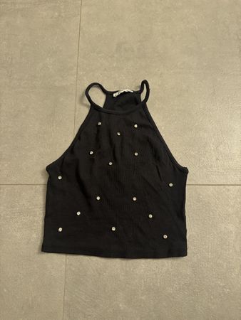 Zara Top mit Strass, Gr. S