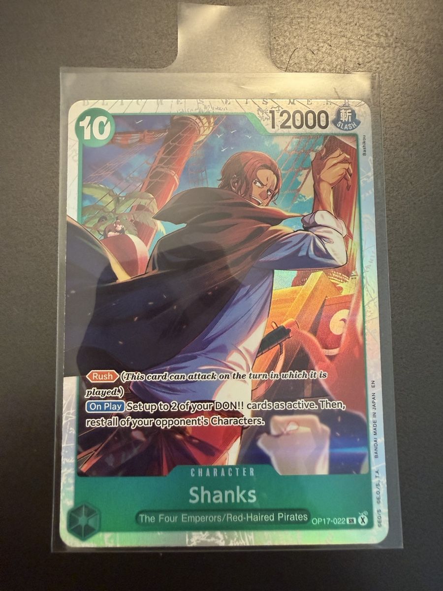 Bandai Carte collezionabili: One Piece Shanks OP17-022 – Usato da Schöftland venduto da 160grams