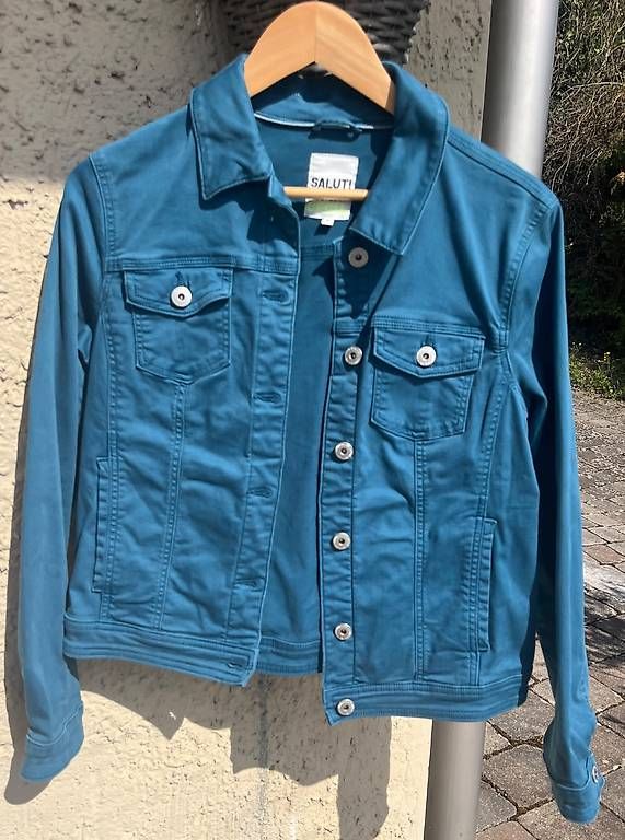 Jacken: Cecil Jeansjacke Farbe petrol, gr S – Gebraucht aus Thayngen von buermann