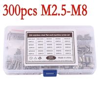 300pcs Madenschrauben Einschraubmuffen