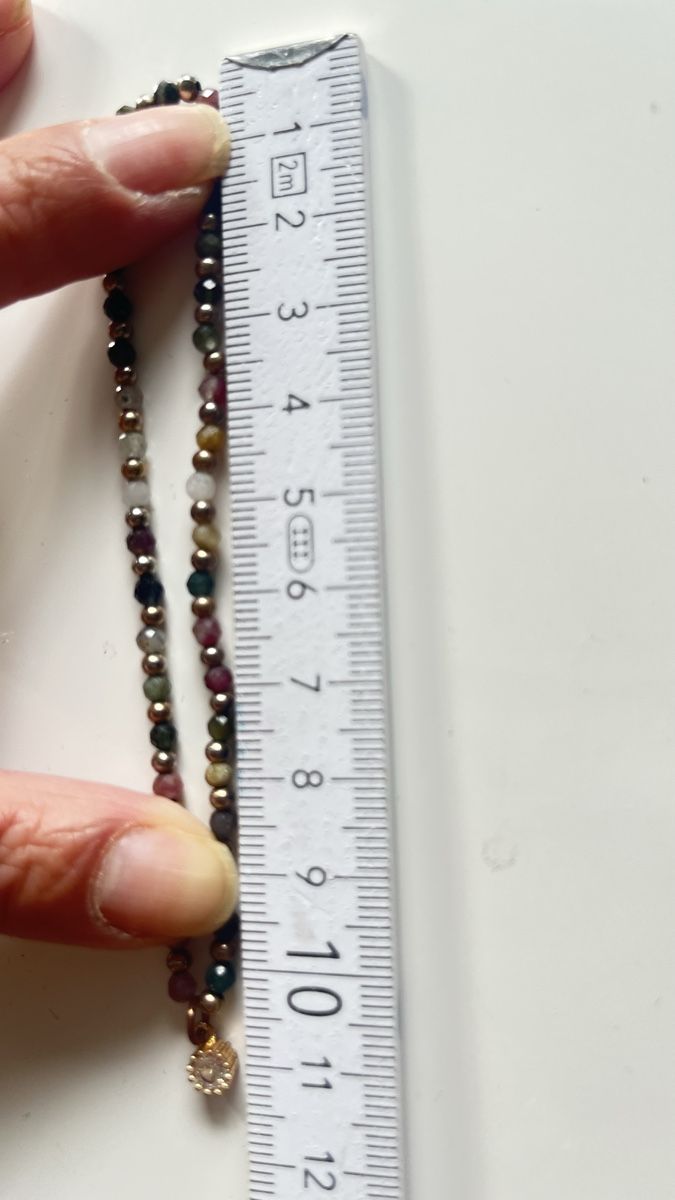 Bracciali & Braccialetti: Elastisches Turmalin-Fussketchen – Usato da Davos Platz venduto da Infinity795 1
