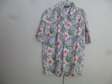 Bluse/Hemd Hibiskus Gr. XL