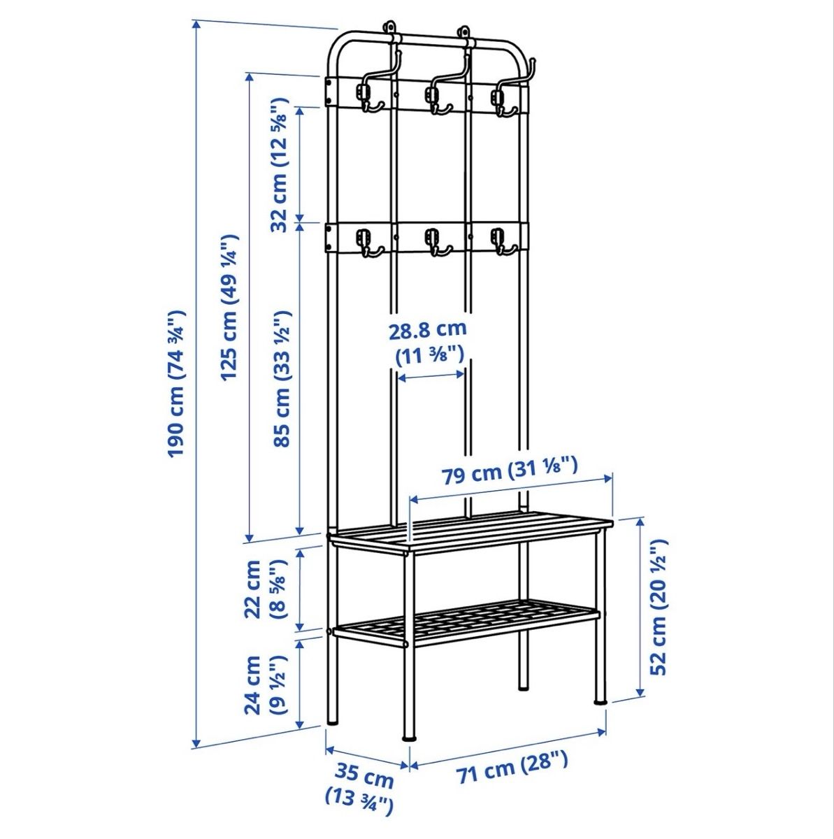 Ikea Garderobe: Guardaroba in metallo – Gebraucht aus Taverne von Serglo2010 1