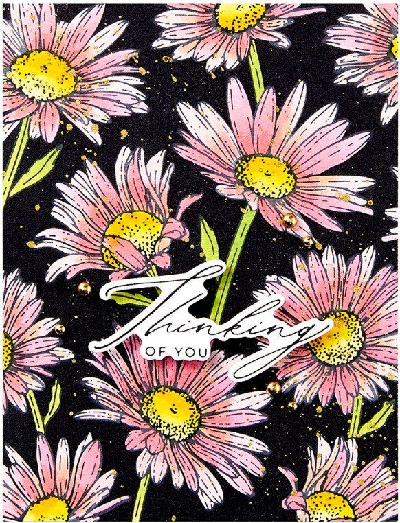 Sciablone: Spellbinders BetterPress-Hot Foil Plate  ** Daisy Shower ** – Nuovo e nell'imballaggio originale da Rubigen venduto da rofi100 1