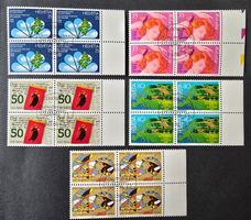 Sonderpostmarken I/ ET (1988) Viererblöcke mit Tab