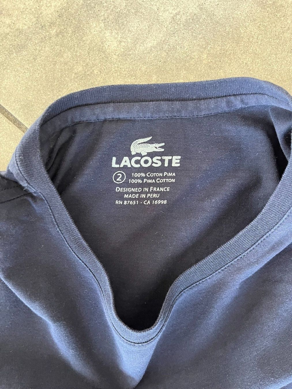 Lacoste T-shirt: LACOSTE T-Shirt Blau – Usato da Otelfingen venduto da Denis_ZH 3